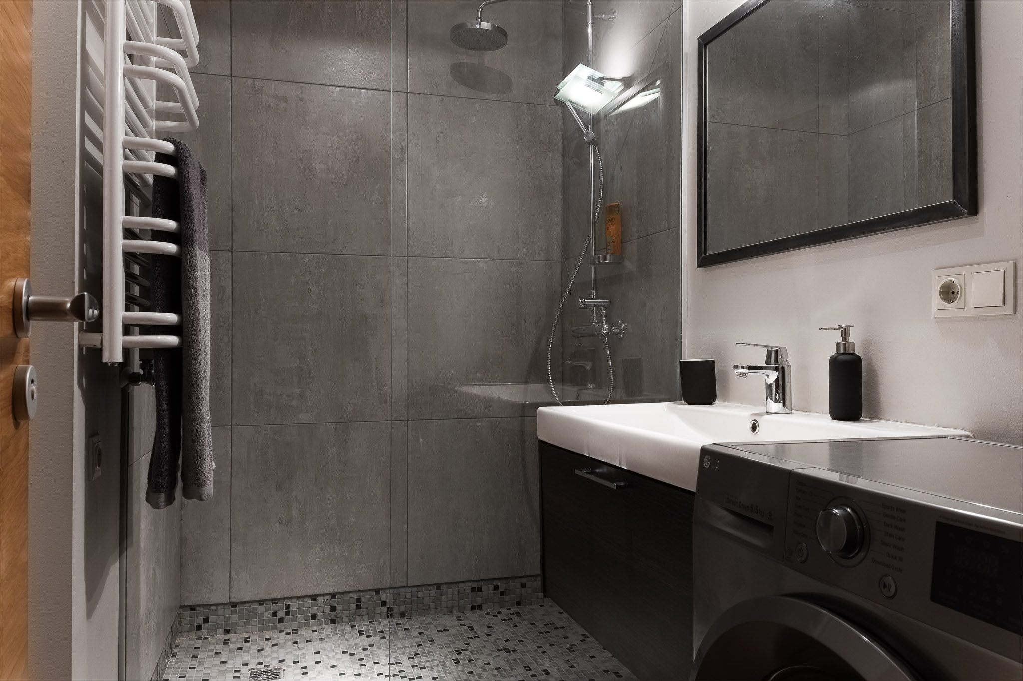 Renovated bathroom picture.